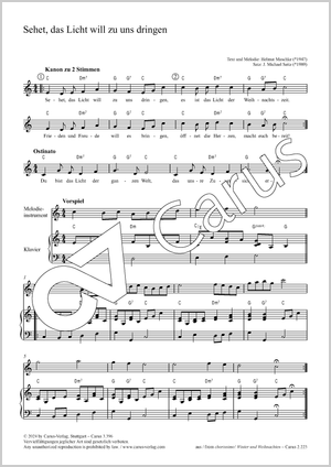 Thumbnail: J. Michael Seitz (arr.) / J. Michael Seitz (arr.): Sehet, das Licht will zu uns dringen