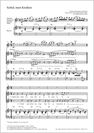 Thumbnail: Bobbi Fischer (arr.) / Bobbi Fischer (arr.): Schlaf, mein Kindlein