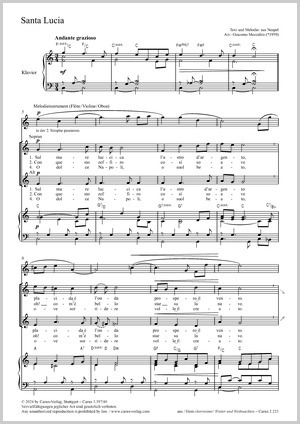 Thumbnail: Giacomo Mezzalira (arr.): Santa Lucia