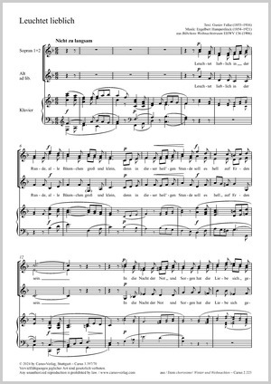 Thumbnail: Engelbert Humperdinck: Leuchtet lieblich