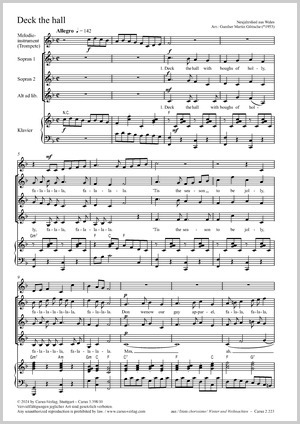 Thumbnail: Gunther Martin Göttsche (arr.) / Gunther Martin Göttsche (arr.): Deck the hall