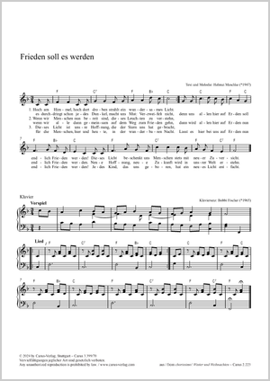 Thumbnail: Bobbi Fischer (arr.) / Bobbi Fischer (arr.): Frieden soll es werden