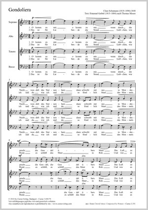 Thumbnail: Clara Schumann: Gondoliera