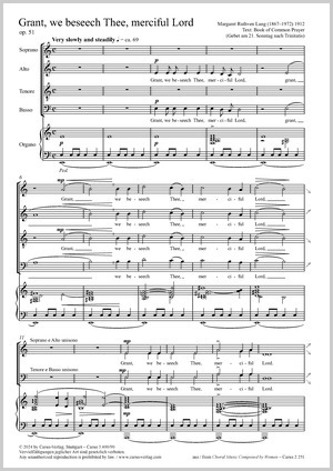 Thumbnail: Margaret Ruthven Lang: Grant, we beseech thee, merciful Lord