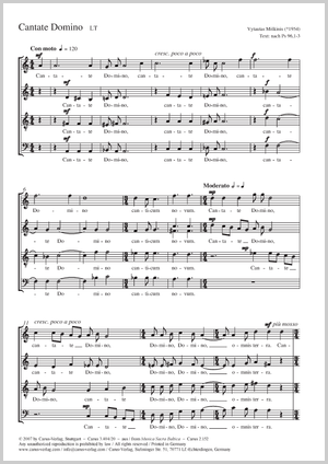 Thumbnail: Vytautas Miškinis: Cantate Domino