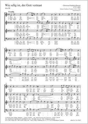 Thumbnail: Christian Friedrich Penzel: Wie selig ist, der Gott vertraut. Aria