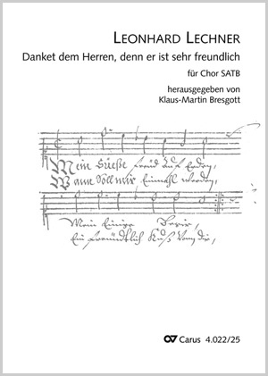 Leonhard Lechner: Danket dem Herren - Noten | Carus-Verlag