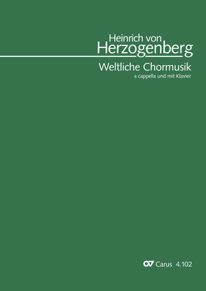 Thumbnail: Heinrich von Herzogenberg: Weltliche Chormusik a cappella und mit Klavier