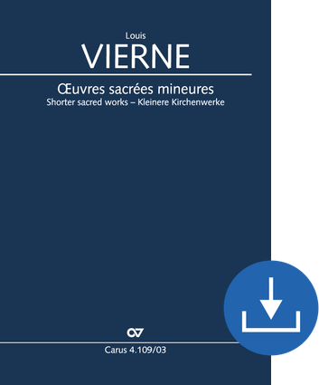 Shorter sacred works. Vol. 15 of the Vierne Complete Edition Organ score digital (download), pdf file