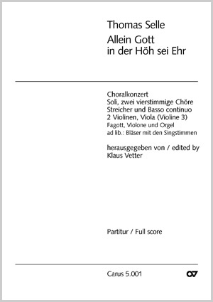 Allein Gott in der Höh - Noten | Carus-Verlag