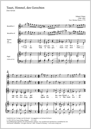 Tauet, Himmel, den Gerechten Score