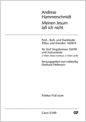 Meinen Jesum laß ich nicht Dirigierpartitur