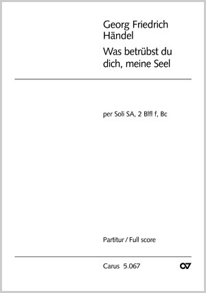 Was betrübst du dich Duett Partitur
