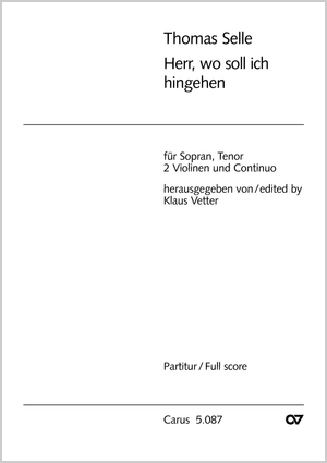 Thomas Selle: Herr, wo soll ich hingehen - Noten | Carus-Verlag