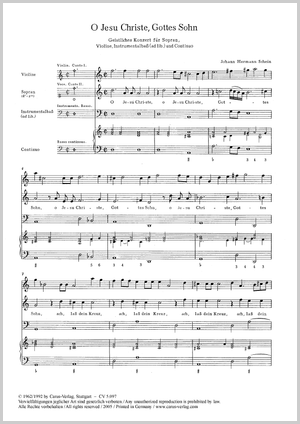 O Jesu Christe, Gottes Sohn aus: Opella Nova (1618), Teil 1 Score