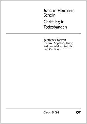 Johann Hermann Schein: Christ lag in Todesbanden - Noten | Carus-Verlag