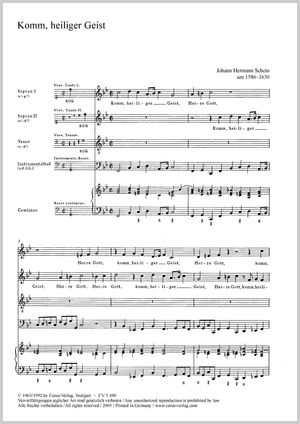 Come, Holy Ghost, God and Lord Score