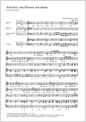 O God, from heaven look on us Score