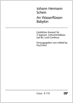 Johann Hermann Schein: An Wasserflüssen Babylon - Noten | Carus-Verlag