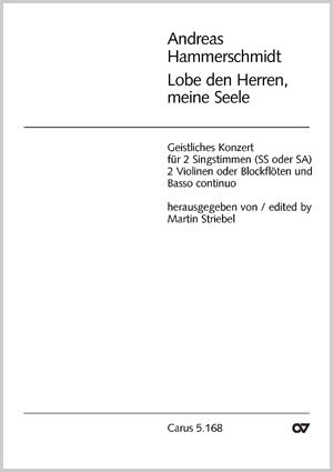 Andreas Hammerschmidt: Lobe den Herren, meine Seele - Noten | Carus-Verlag