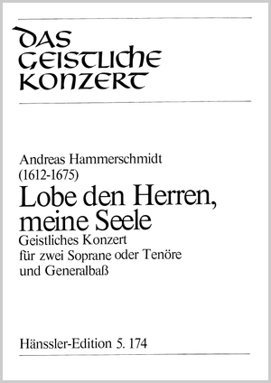 Andreas Hammerschmidt: Lobe den Herren, meine Seele - Noten | Carus-Verlag