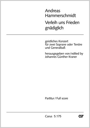 Andreas Hammerschmidt: Verleih uns Frieden - Noten | Carus-Verlag