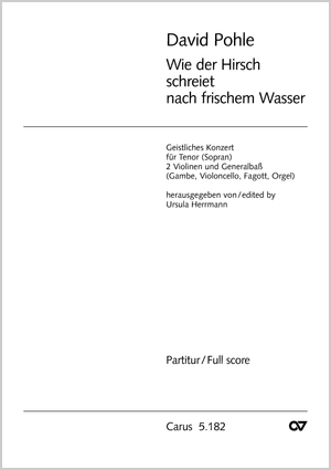 David Pohle: Wie der Hirsch schreiet nach frischem Wasser - Noten | Carus-Verlag