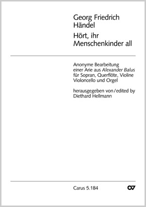 Georg Friedrich Händel: Hört ihr Menschenkinder all - Noten | Carus-Verlag