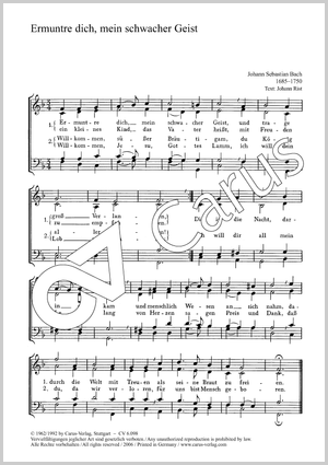 Johann Sebastian Bach: Ermuntre dich; Wir Christenleut - Noten | Carus-Verlag