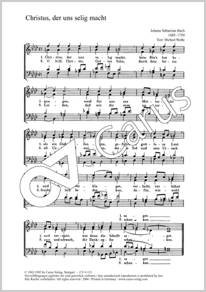 Thumbnail: Bach: Christus, der uns selig macht / Werner: Christus, der uns selig macht