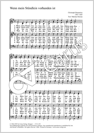 Bach: Es ist gewißlich / Demantius: Wenn mein Stündlein - Noten | Carus-Verlag