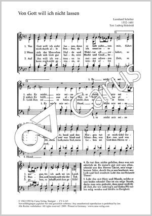 Bach: Was Gott tut / Schröter: Von Gott will ich nicht lassen Partitur