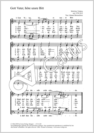Bach: Schmücke dich / Vulpius: Gott Vater - Noten | Carus-Verlag