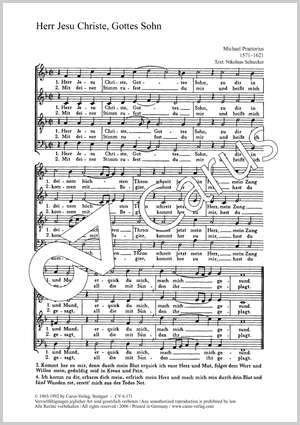 Bach: Kommt her zu mir / Praetorius: Herr Jesu Christe Partition