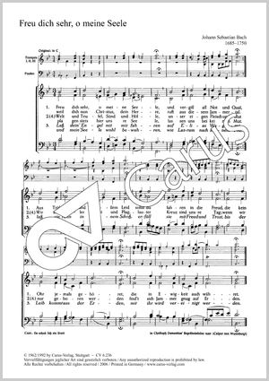 Johann Sebastian Bach: Freu dich sehr; Nun laßt uns Gott dem Herren - Noten | Carus-Verlag