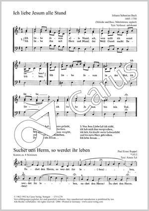 Thumbnail: Bach: Ich liebe Jesum / Ruppel: Suchet den Herrn / Ahle: Die güldne Sonne
