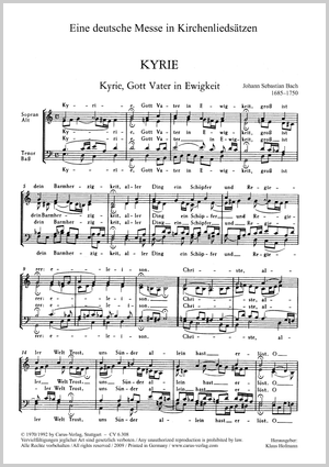 Thumbnail: Johann Sebastian Bach: Eine deutsche Messe in Kirchenliedsätzen