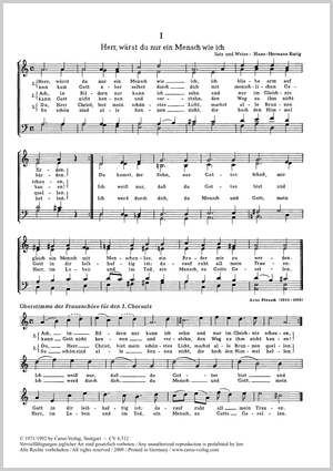 4 Chorsätze von Bach und Kurig - Noten | Carus-Verlag