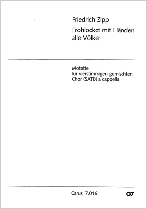 Frohlocket mit Händen, alle Völker Partitur