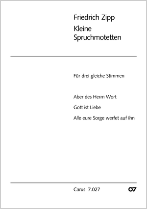 Kleine Spruchmotetten Partition