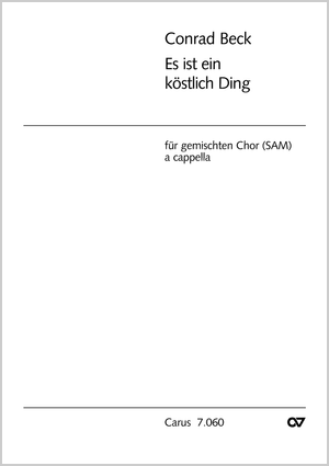 Es ist ein köstlich Ding Partitur