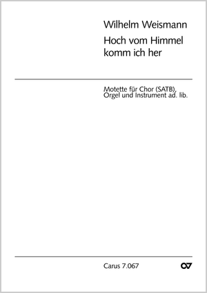 Hoch vom Himmel komm ich her Partitur