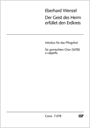 Der Geist des Herrn erfüllet den Erdkreis Introitus für das Pfingstfest Partitur