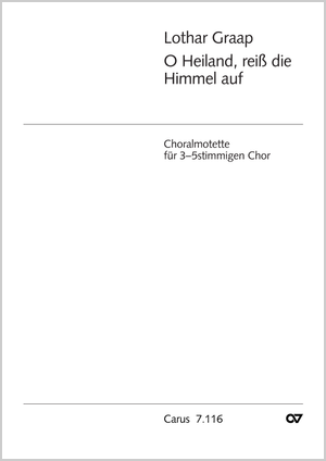 O Heiland, reiß die Himmel auf Partitur
