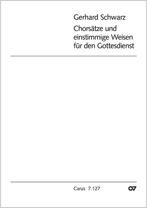 Chorsätze und 1stg Weisen Partitur