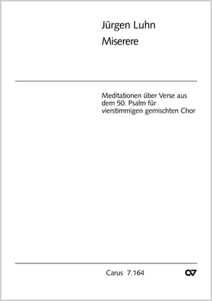 Jürgen Luhn: Miserere - Noten | Carus-Verlag