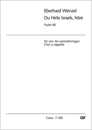 Du Hirte Israels, höre Partitur