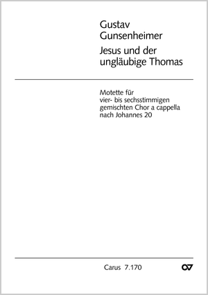 Thumbnail: Gustav Gunsenheimer: Jesus und der ungläubige Thomas