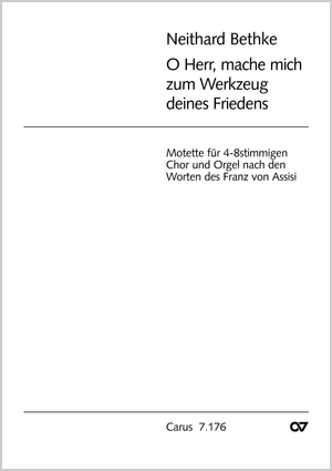 O Herr, mache mich zum Werkzeug Partitur