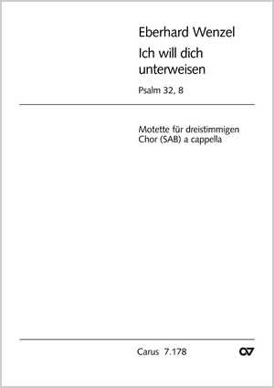 Ich will dich unterweisen Partitur